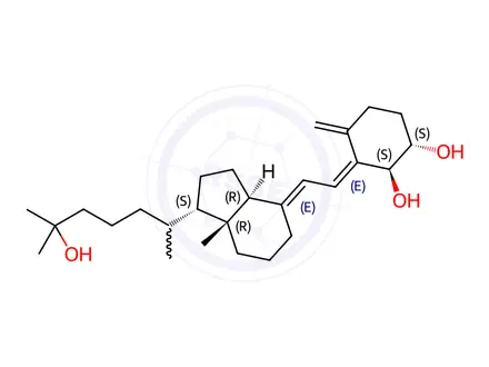 Chemical structure of 4a,25-Dihydroxy Vitamin D3