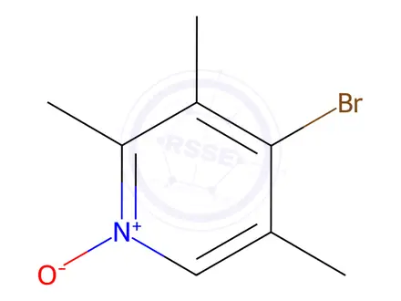 Chemical structure of 4-Bromo-2,3,5-trimethylpyridine 1-oxide