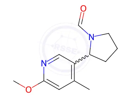 Chemical structure of 2-(6-Methoxy-4-methylpyridin-3-yl)pyrrolidine-1-carbaldehyde