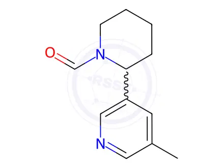 Chemical structure of 2-(5-Methylpyridin-3-yl)piperidine-1-carbaldehyde