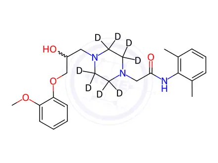 Chemical structure of Ranolazine-D8