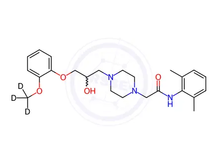 Chemical structure of Ranolazine-d3