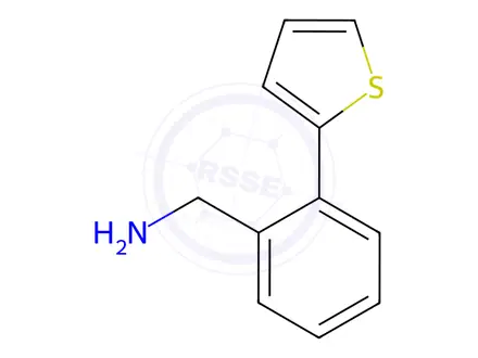 Chemical structure of [2-(2-Thienyl)phenyl]methanamine