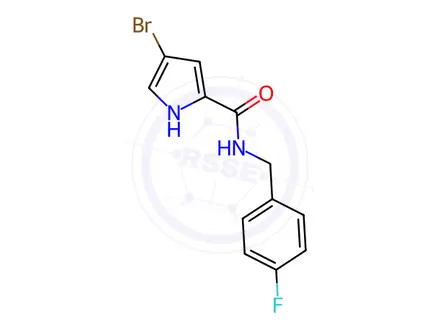 Chemical structure of 4-Bromo-N-(4-fluorobenzyl)-1h-pyrrole-2-carboxamide
