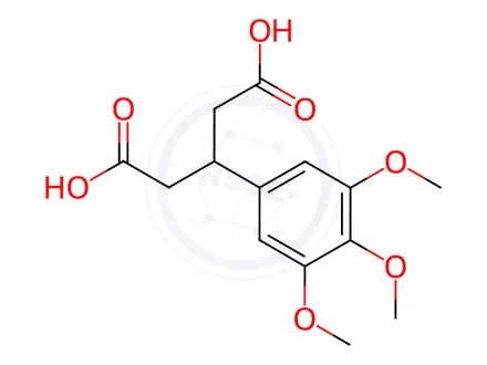 Chemical structure of 3-(3,4,5-Trimethoxyphenyl)pentanedioic acid