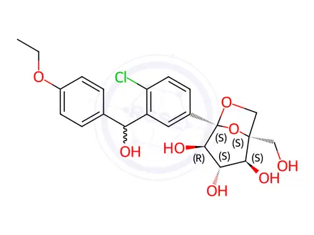Chemical structure of Ertugliflozin Impurity 7