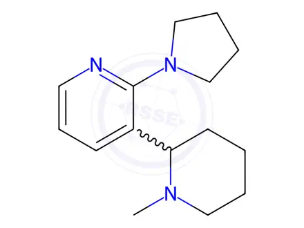 Chemical structure of 3-(1-Methylpiperidin-2-yl)-2-(pyrrolidin-1-yl)pyridine