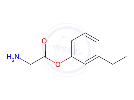 Chemical structure of 3-Ethylphenyl glycinate hydrochloride