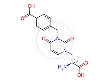 Chemical structure of UBP 282
