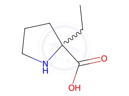 Chemical structure of Proline, 2-ethyl-