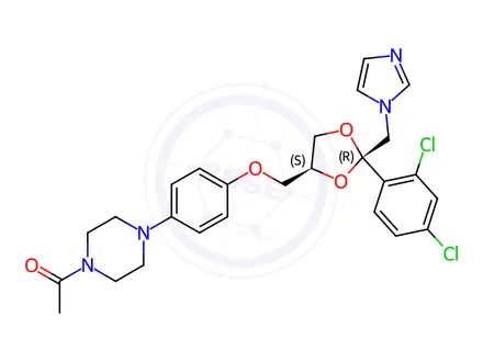 Chemical structure of DextroKetoconazole