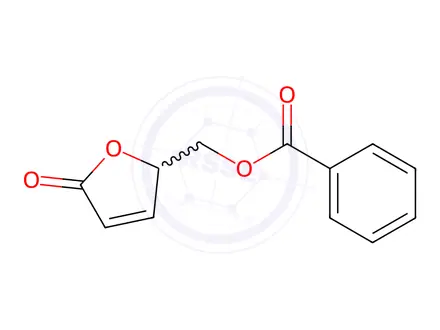 Chemical structure of (5-Oxo-2,5-dihydrofuran-2-yl)methyl benzoate