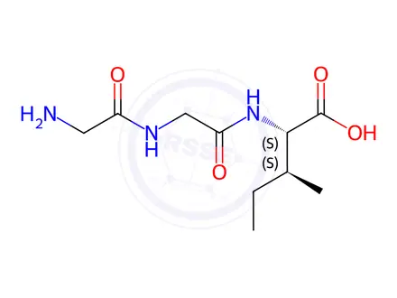 Chemical structure of H-Gly-Gly-Ile-OH