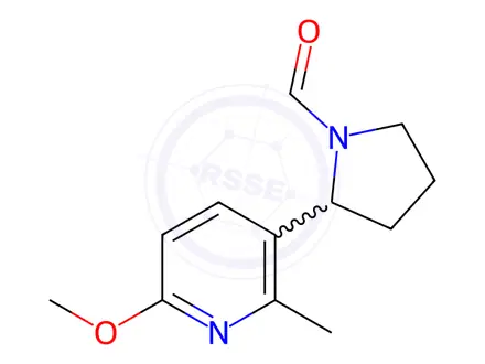 Chemical structure of 2-(6-Methoxy-2-methylpyridin-3-yl)pyrrolidine-1-carbaldehyde