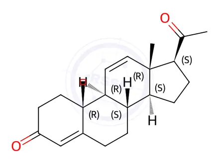 Chemical structure of 11-Dehydroprogesterone