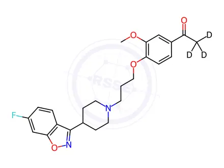 Chemical structure of Iloperidone-d3