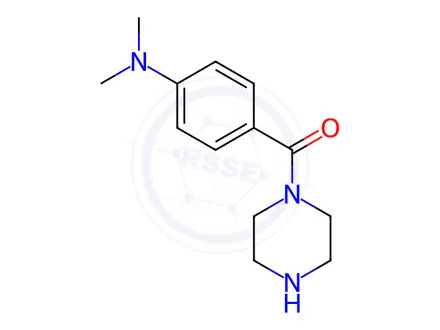 Chemical structure of n,n-dimethyl-4-(piperazine-1-carbonyl)aniline
