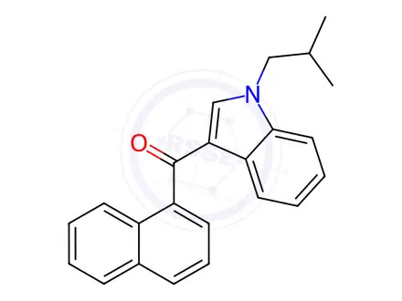 Chemical structure of (1-isobutyl-1H-indol-3-yl)(naphthalen-1-yl)methanone
