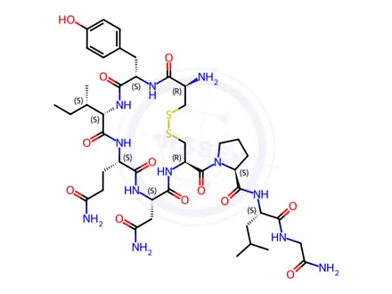 Chemical structure of Oxytocin