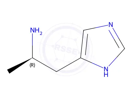 Chemical structure of (αR)​-α-​Methyl-1H-​imidazole-​5-​ethanamine Hydrobromide
