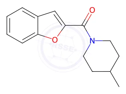 Chemical structure of Benzofuran-2-yl(4-methylpiperidin-1-yl)methanone
