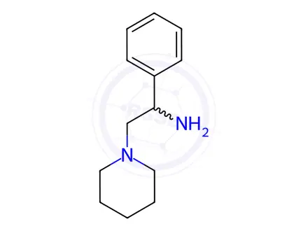 Chemical structure of ALPHA-PHENYL-1-PIPERIDINEETHANAMINE DIHYDROCHLORIDE