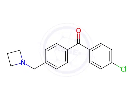 Chemical structure of (4-(Azetidin-1-ylmethyl)phenyl)(4-chlorophenyl)methanone