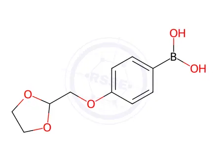 Chemical structure of (4-((1,3-Dioxolan-2-yl)methoxy)phenyl)boronic acid
