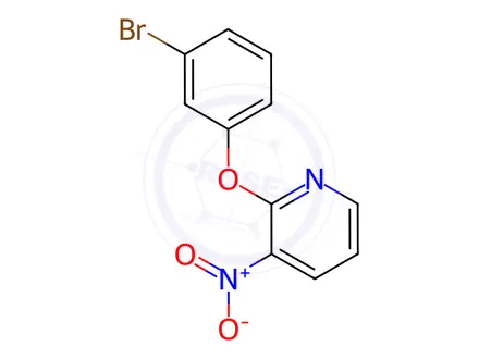 Chemical structure of 2-(3-Bromophenoxy)-3-nitropyridine