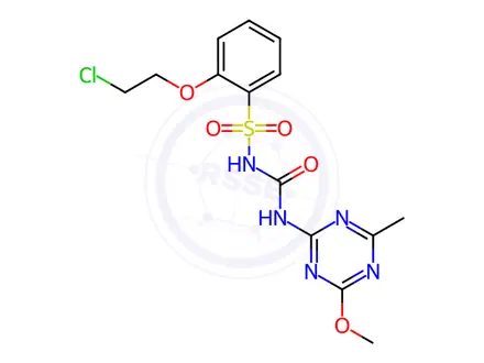 Chemical structure of Triasulfuron in acetone
