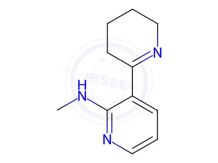 Chemical structure of N-methyl-3,4,5,6-tetrahydro-[2,3'-bipyridin]-2'-amine