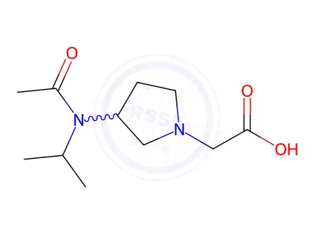 Chemical structure of 2-(3-(N-Isopropylacetamido)pyrrolidin-1-yl)acetic acid