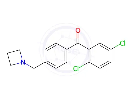 Chemical structure of 4'-Azetidinomethyl-2,5-dichlorobenzophenone