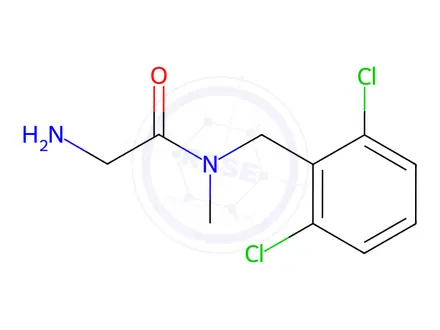 Chemical structure of 2-Amino-N-(2,6-dichlorobenzyl)-N-methylacetamide