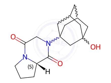 Chemical structure of Vildagliptin Impurity 54