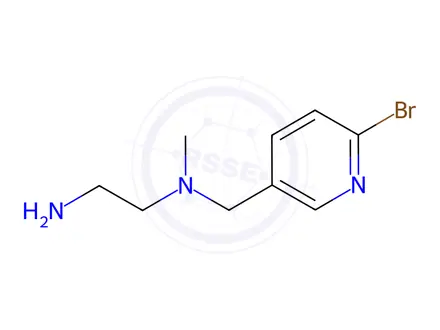 Chemical structure of N1-((6-Bromopyridin-3-yl)methyl)-N1-methylethane-1,2-diamine