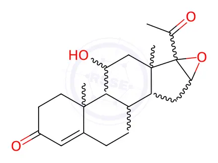 Chemical structure of Progesterone Impurity 39