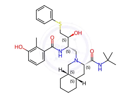 Chemical structure of Nelfinavir Regeoisomer (Impurity D)