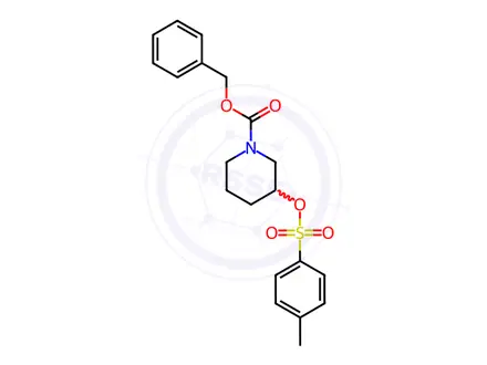 Chemical structure of Benzyl 3-(tosyloxy)piperidine-1-carboxylate