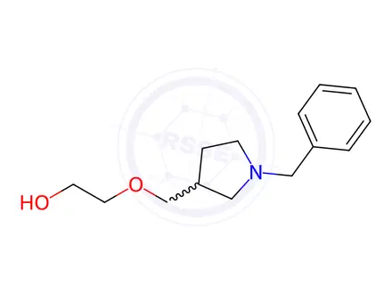 Chemical structure of 2-((1-Benzylpyrrolidin-3-yl)methoxy)ethanol