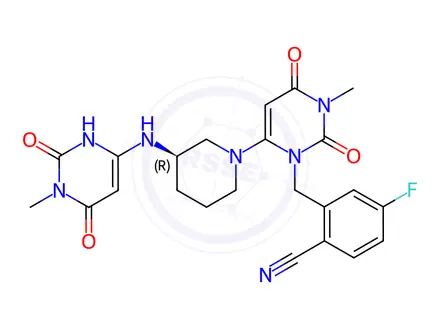 Chemical structure of Trelagliptin Impurity M