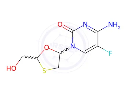 Chemical structure of Emtricitabine Racemic Mixture