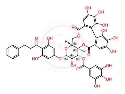 Chemical structure of Thonningianin A