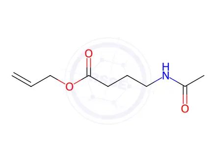 Chemical structure of Butanoic acid, 4-(acetylamino)-, 2-propenyl ester (9CI)