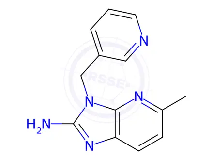 Chemical structure of 5-Methyl-3-(pyridin-3-ylmethyl)-3H-imidazo[4,5-b]pyridin-2-amine