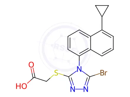 Chemical structure of Lesinurad Impurity 5