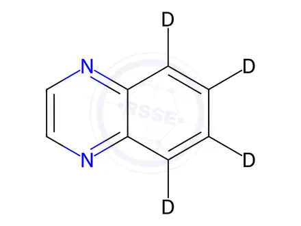 Chemical structure of Quinoxaline-5,6,7,8 D4