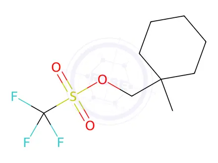 Chemical structure of Methanesulfonic acid, 1,1,1-trifluoro-, (1-methylcyclohexyl)methyl ester
