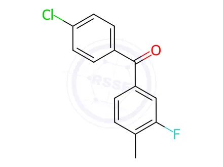 Chemical structure of (4-Chlorophenyl)(3-fluoro-4-methylphenyl)methanone