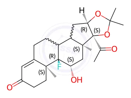 Chemical structure of Halcinonide Impurity 1